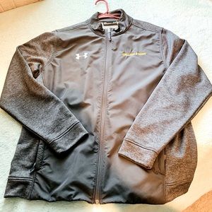 Under Armour athletic jacket size large men’s grey full zip William and Mary